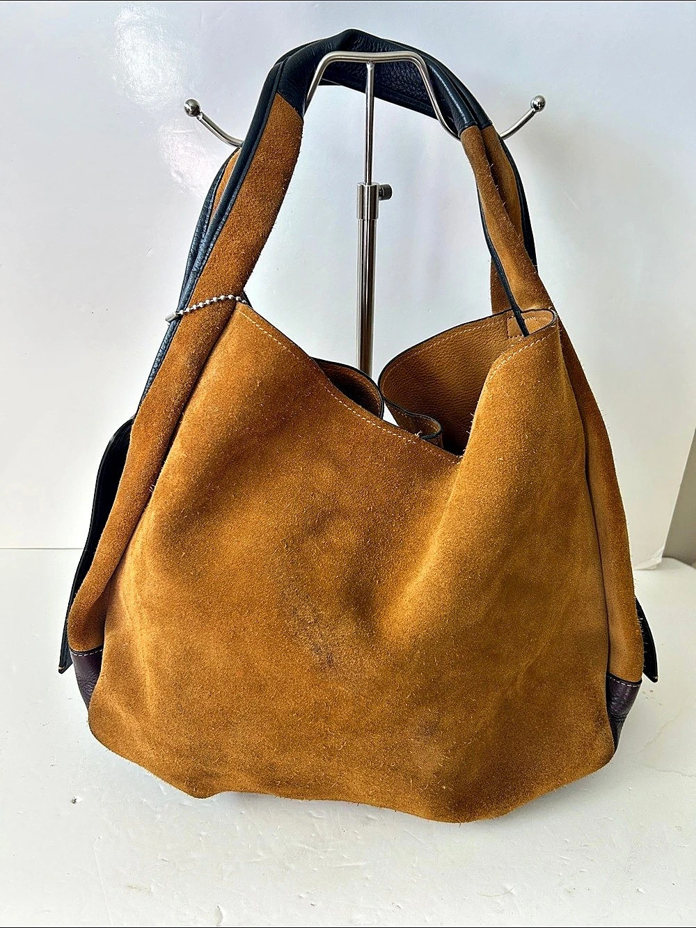 Coach Bandit Hobo 39 Genuine Full Grain Suede Leather Shoulder Bag #87575